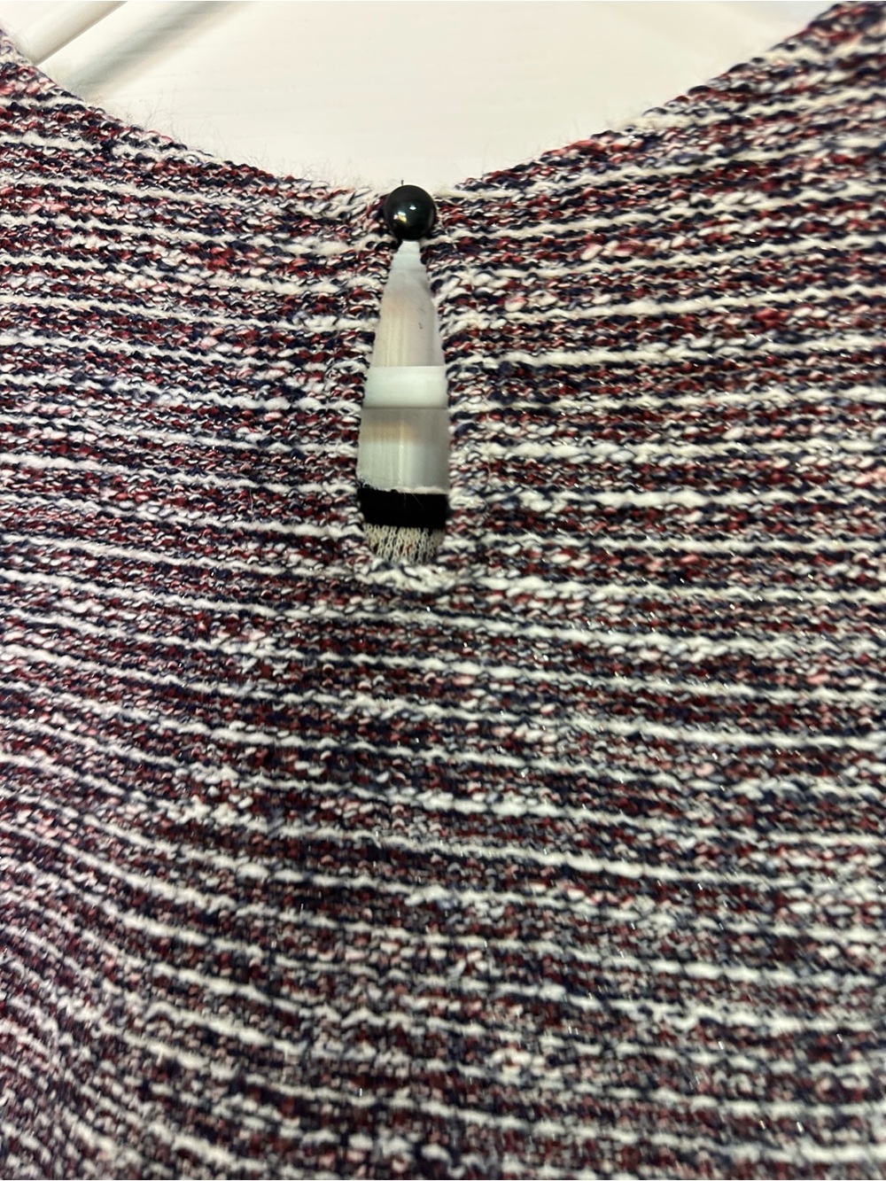 Banana Republic Marled Sleeveless Knit Tank - Black & White - Picture 7 of 7